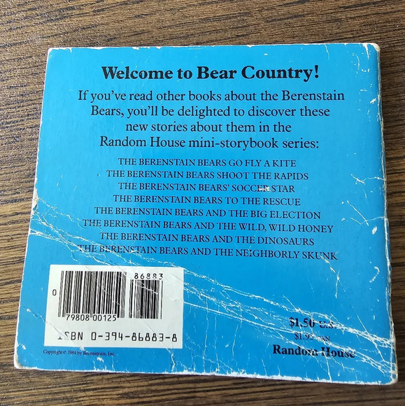 1984 The Berenstain Bears and The Dinosaurs Book By Stan & Jan Berenstain - Picture 2 of 4